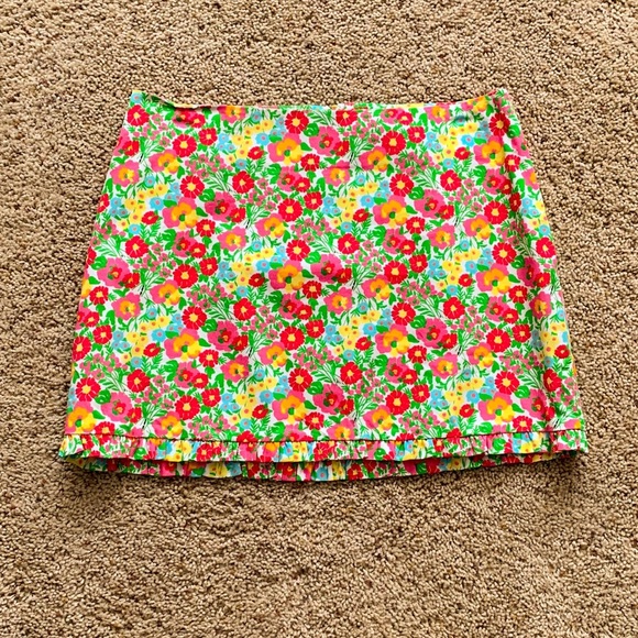 NWOT LILLY PULITZER CALLIE RUFFLED MINI SKIRT - Picture 2 of 6